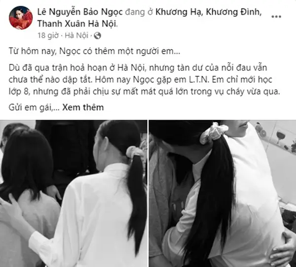 Hoa hậu Bảo Ngọc nhận nuôi bé gái